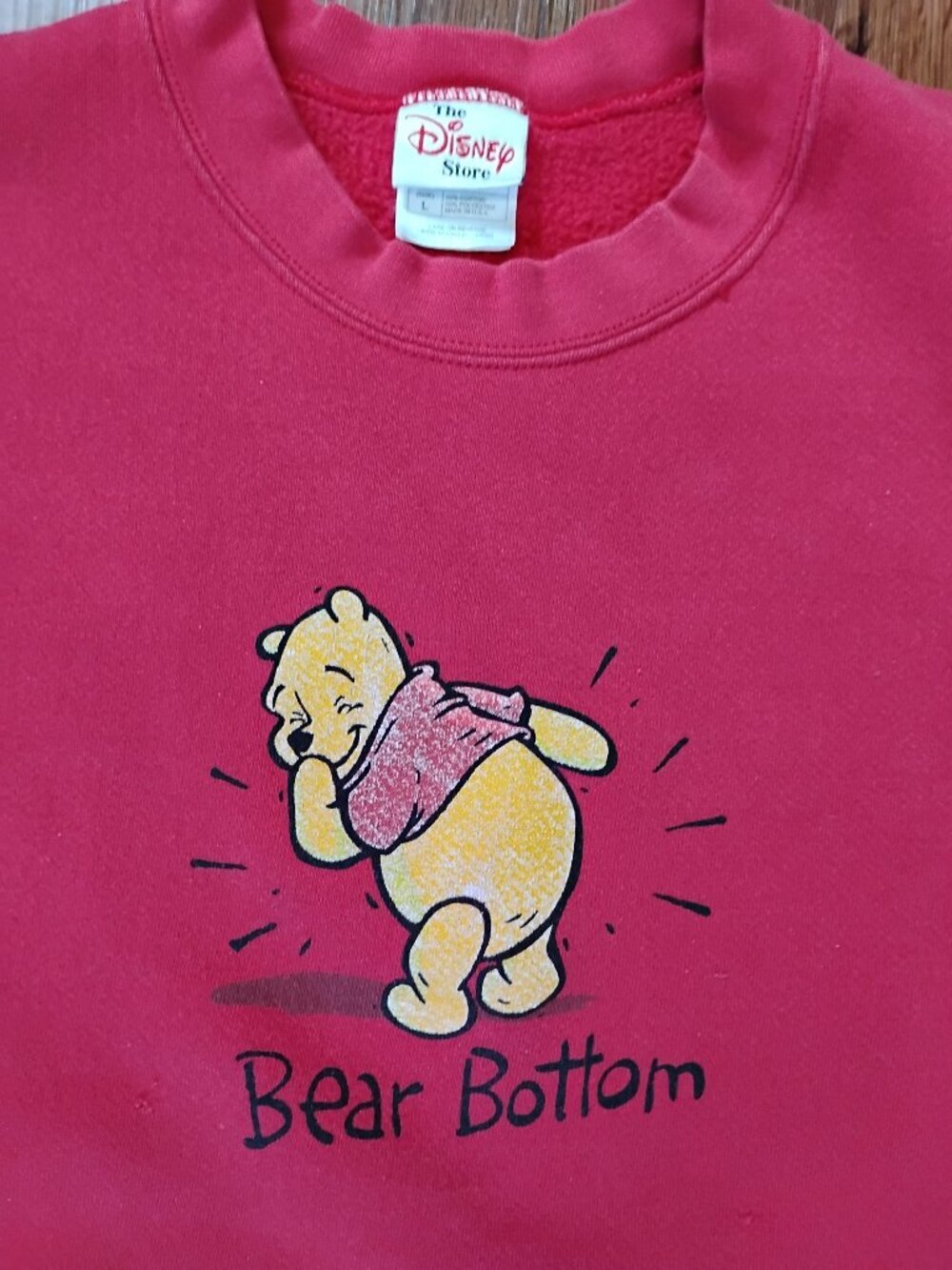 Vintage Disney Winnie The Pooh Bear Bottom Crewneck Sweatshirt